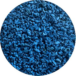 Резиновая крошка синяя