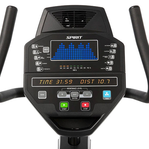 Велотренажер SPIRIT CR800 (Graphite gray)