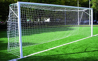 Ворота футбольные 7,32х2,44, стационарные d=89 мм (А163)