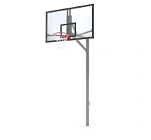 Стойка баскетбольная уличная упрощенная со щитом из оргстекла, кольцом и сеткой SP D 412