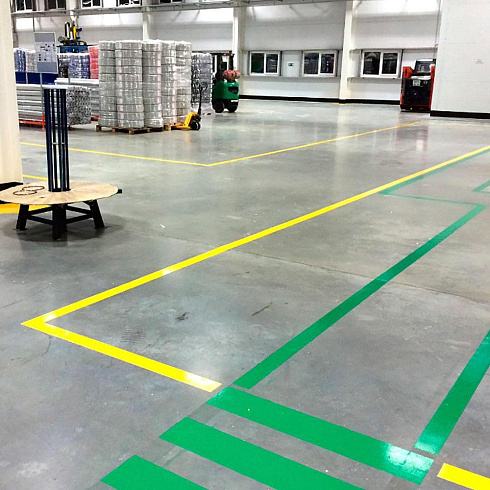 Сигнальные ПВХ ленты для разметки и маркировки (гладкие)