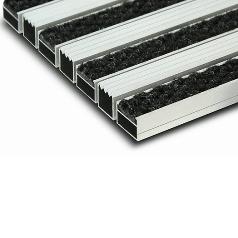 Решетка "резина + скребок + ворс"