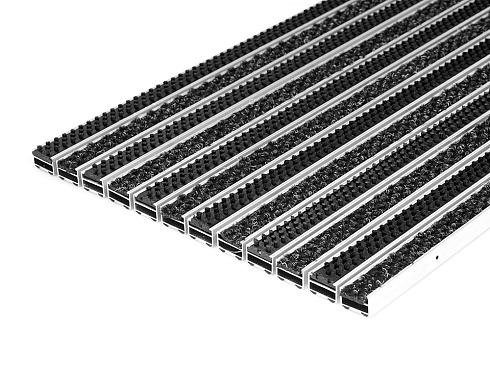 Решетка «резина + скребок + ворс + щетка»