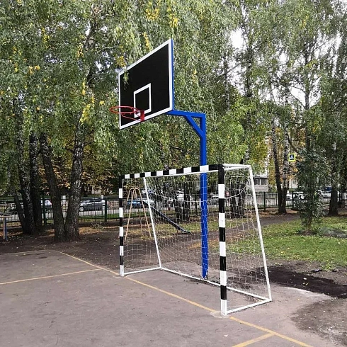 Ворота мини-футбольные без сетки 2х3х1 м. профиль 80х80 с закладными