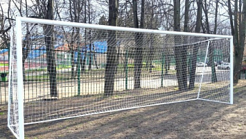 Ворота футбольные 7,32х2,44 м АЛЮМИНИЕВЫЕ (профиль d=100 мм) переносные (А316)