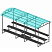 Трибуна для зрителей 3 ряда на 26 мест с навесом (лавки - фанера)