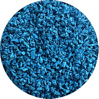 Резиновая крошка голубая