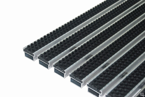 Решетка «резина + скребок + ворс + щетка»