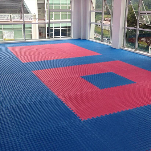 Будо-маты спортивные — 25 мм, синий/красный